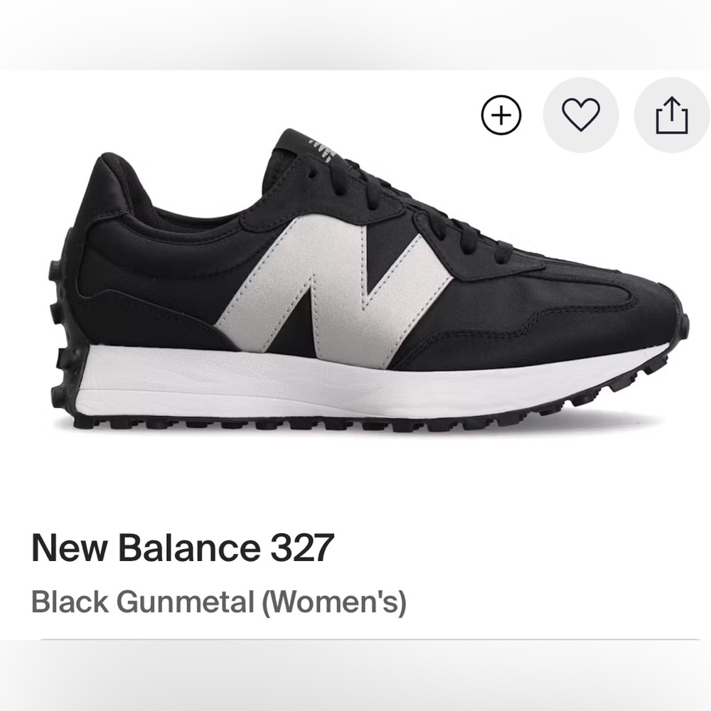 New Balance 327 Women’s Size 8 1/2 Color Gunmetal and Black New in Box